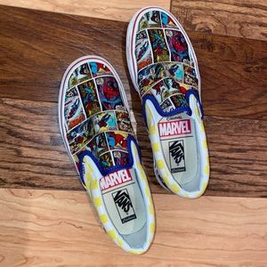 Custom Spider-man Slip-on Vans